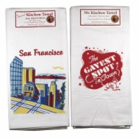 Decorative Towel San Fran Cable Car/ Gayest Spot Kitchen Towel Usa Cotton Sfcv01.Vl33