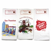 Decorative Towel San Francisco Set/3 Kitchen Cotton Usa Sfv01.Sfcv01.Vl33