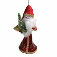 De Carlini Santa Tree Glass Ornament Italian Victorian Bn453 Ruby