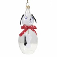 De Carlini Little Dog Bell Glass Puppy Bone Italian Ornament A2507