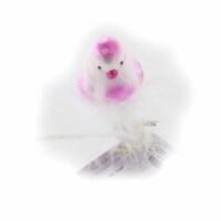 Inge Glas Spring Bird Glass Clip-On Ornament 10114S021 Pink