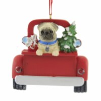 Holiday Ornament Dog In Back Of Truck Christmas Tree Diy Personalize A1940 Pug