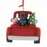 Holiday Ornament Dog In Back Of Truck Christmas Tree Diy Personalize A1940 Chocolate Lab