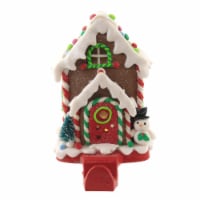 Christmas Gingerbread House Stocking Hdlr Candy Snowman Peppermint D2866 Dots