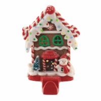Christmas Gingerbread House Stocking Hdlr Candy Snowman Peppermint D2866 Mints