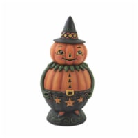 Halloween Pumpkin Pete Spooks Jar Polyresin Johanna Parker Jp0382