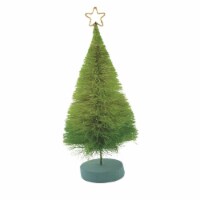 Christmas Gnome Sisal Tree With Star Plastic Christmas Wood Vi0927 Lime