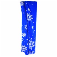 Christmas Ez-Zip Decorative Wrap Fabric Pillars Trees Poles H6550 Snowflake Perspective: Main