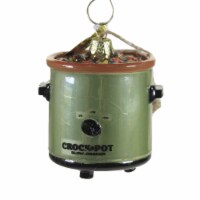 Holiday Ornament Vintage Crockpot Glass Slow Cooker Instant Pot Dinner Go6531
