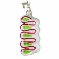 Holiday Ornament Ribbon Candy Glass Sweet Treats Old Fashion Hard Go6983 Green