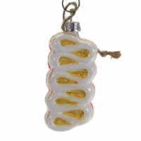 Holiday Ornament Ribbon Candy Glass Sweet Treats Old Fashion Hard Go6983 Yellow
