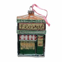 Holiday Ornament Florist Glass Shop Shoppe Flowers Floral Go6720