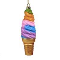 Holiday Ornament Soft Serve Ice Cream Cone Frozen Treat Sweet Summertime Go6691 Rainbow