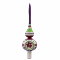 Santa Land Visions Of Candyland Finial Glass Tree Topper Christmas 20M2010