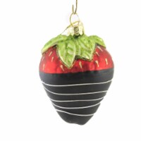 Holiday Ornament Chocolate Dipped Strawberry Sweet Fruit Romance Love Go6760