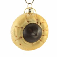 Holiday Ornament Chocolate Kiss Cookie Glass Dessert Treat Peanut Butter Go6753