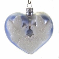 Christina's World Love Dove On Blue Heart Ornament St Christmas Wedding Luv032