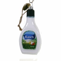 Holiday Ornament Ranch Salad Dressing Glass Ornament Vegetable Dip Go6017