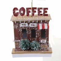 Holiday Ornament Putz Store Front Ornament Shoppe Coffee Tea Ro3125 Coffee