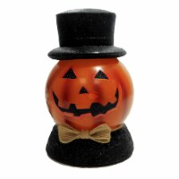 Stony Creek Halloween Pre-Lit Ball W/Base Glass Jack-O-Lantern Hol0286 Triangle