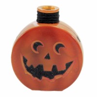Stony Creek Halloween Pre-Lit Round Jar Glass Jack-O-Lantern Hol0217 Moon