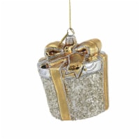 Huras Silver & Gold Christmas Gift Glass Ornament Wedding Anniversary C587