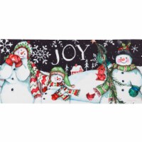 Christmas Snowman Holiday Sassafras Mat Rubber Winter Holiday Joy 431879
