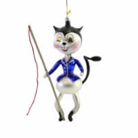 De Carlini Vintage Blue Kitty Tamer Box Ornament Italian Vintage Circus Vn9017