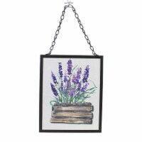 Home Decor Lavender Wildflower Wall Decor Metal Mother's Day Cg17691 Planks3