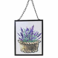 Home Decor Lavender Wildflower Wall Decor Metal Mother's Day Cg176913 Basket