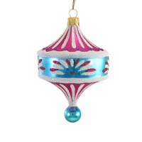 Sbk Gifts Holiday Turquoise Pink Pendant Drop Ornament Christmas Ufo Sbk221014
