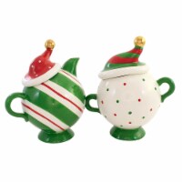 Tabletop Peppermint Cream & Sugar  Set/2 Beverage Tea  Coffee Polka Dot 2929433