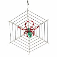 Santa Land The Beaded Christmas Spider Glass Ornament Web Czech Luck 21R1020