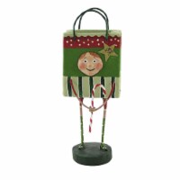 Lori Mitchell Davey's Gift Bag Resin Present Christmas 13333