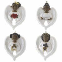 Cherub Ornaments Polyresin Wings Prayer Cross Heart 19122.