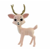 Christmas Doe Eyed Deer Resin Retro Style Kitchsy Reindeer Ms2735.Pb.Go Pink