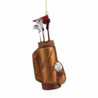 Holiday Ornament Golf Bag Glass Sport Ornament Clubs Tee Flag Go8272