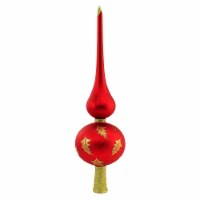 Christina's World Falling Leaves Glass Tree Topper Holly Christmas Fin951