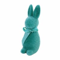Easter Flocked Button Nose Rabbit Spring Decoration Bunny Fuzzy Wh0133 Teal