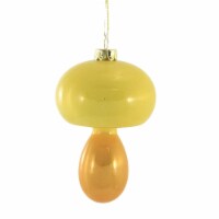 Holiday Ornament Color Block Spindle Mushroom Christmas Spring Fungi Bright Go6980m Orange