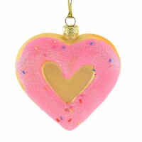 Holiday Ornament I Heart Donuts Glass Christmas Sweets Sprinkles Go8212 Light