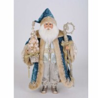 Christmas Ocean Blue Santa Plastic Christmas Blue Seashells Cc1856