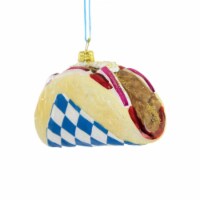 Holiday Ornament Gyro Glass Greek Food Lamb Chicken Tzatziki Go8106