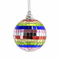 Holiday Ornament Spectrum Mirror Ball Med Rainbow Reflect Disco Dance Gs998mm