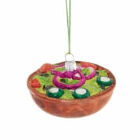 Holiday Ornament Dinner Salad Glass Food Ornament Lettuce Dressing Go8107