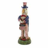 Charles Mcclenning Earl The Eagle Polyresin Patriotic Flag Red White Blue 24194