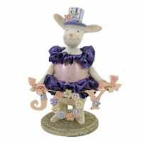 Heather Myers Bidellia Polyresin Bunny Rabbit Easter Flowers 55513