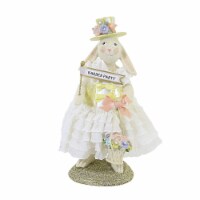 Heather Myers Lydia Polyresin Bunny Rabbit Easter Basket 55508