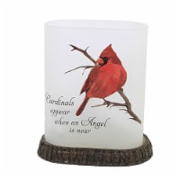 Stony Creek Angel Cardinal Oval Lit Vase Bereavement Sympathy Loss Cbc2271 Angel