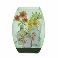 Stony Creek Mason Jar Blooms Lit Small Vase Electric Flowers Mother's Day Bfb2375 Coral